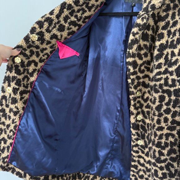 J. Crew Leopard Teddy Jacket leopard print - Picture 4 of 5
